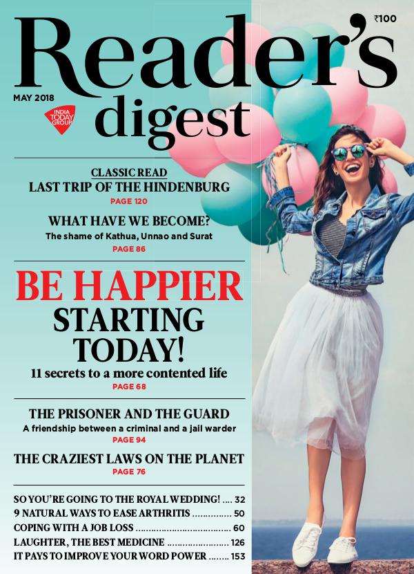 Reader's digest - May 2018 be happier starting today !