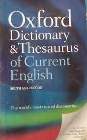Oxford dictionary and thesaurus of current english