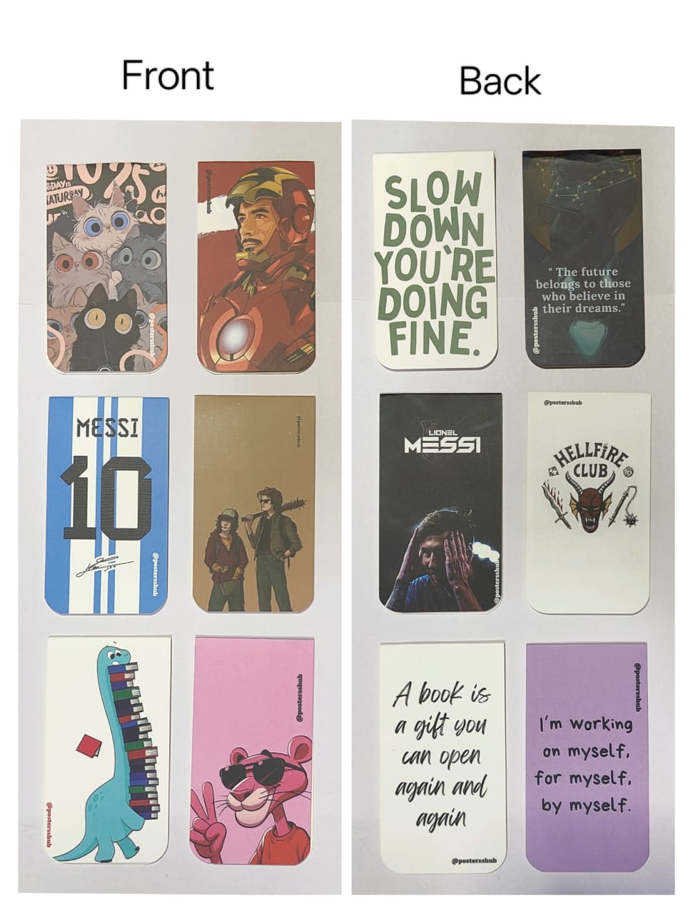 Magnetic Bookmarks (A2) Set of 6