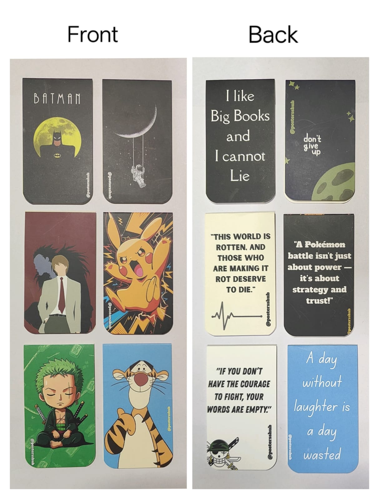 Magnetic Bookmarks (E2) Set of 6