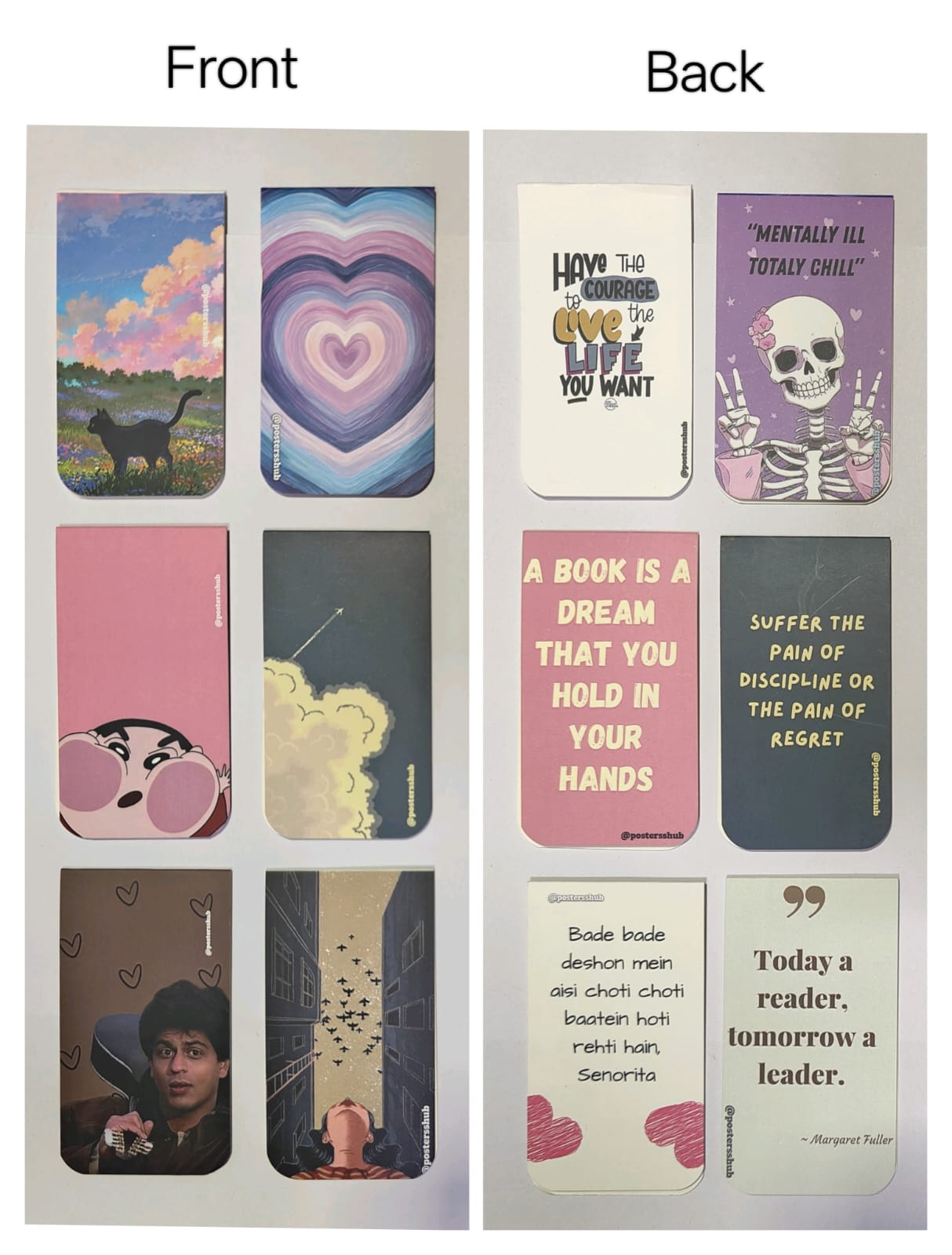 Magnetic Bookmarks (G2) Set of 6