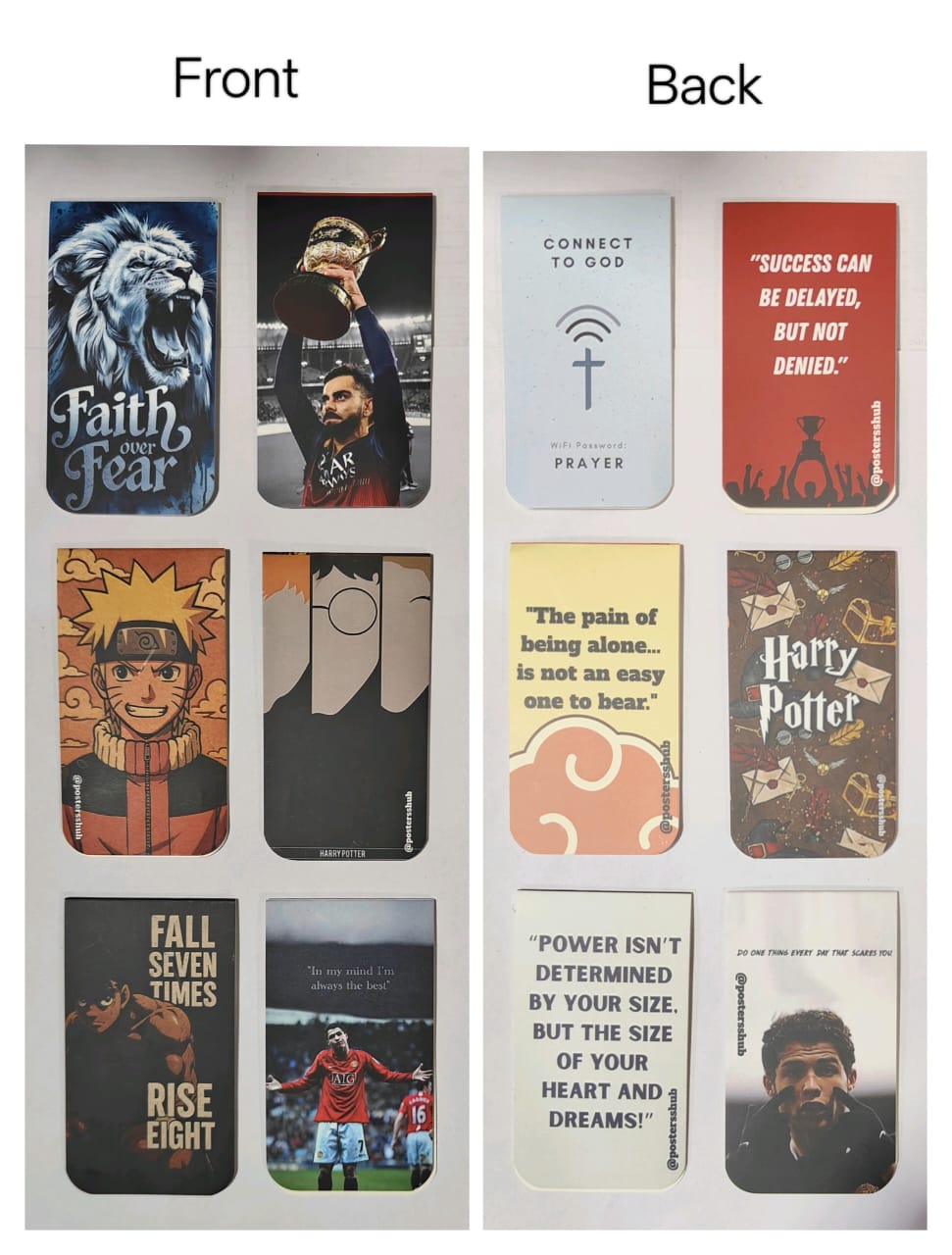 Magnetic Bookmarks (H1) Set of 6