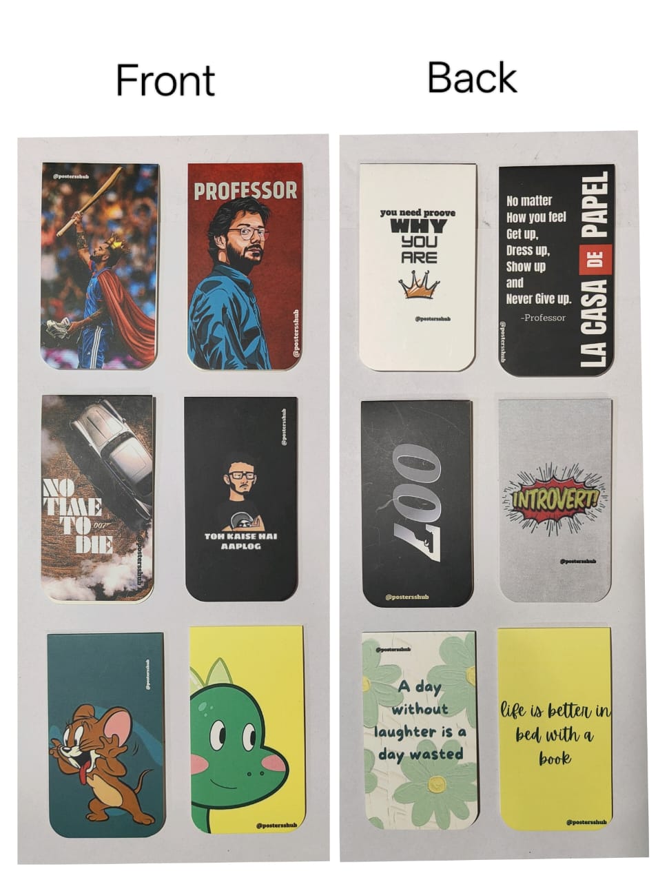 Magnetic Bookmarks (R1) Set of 6