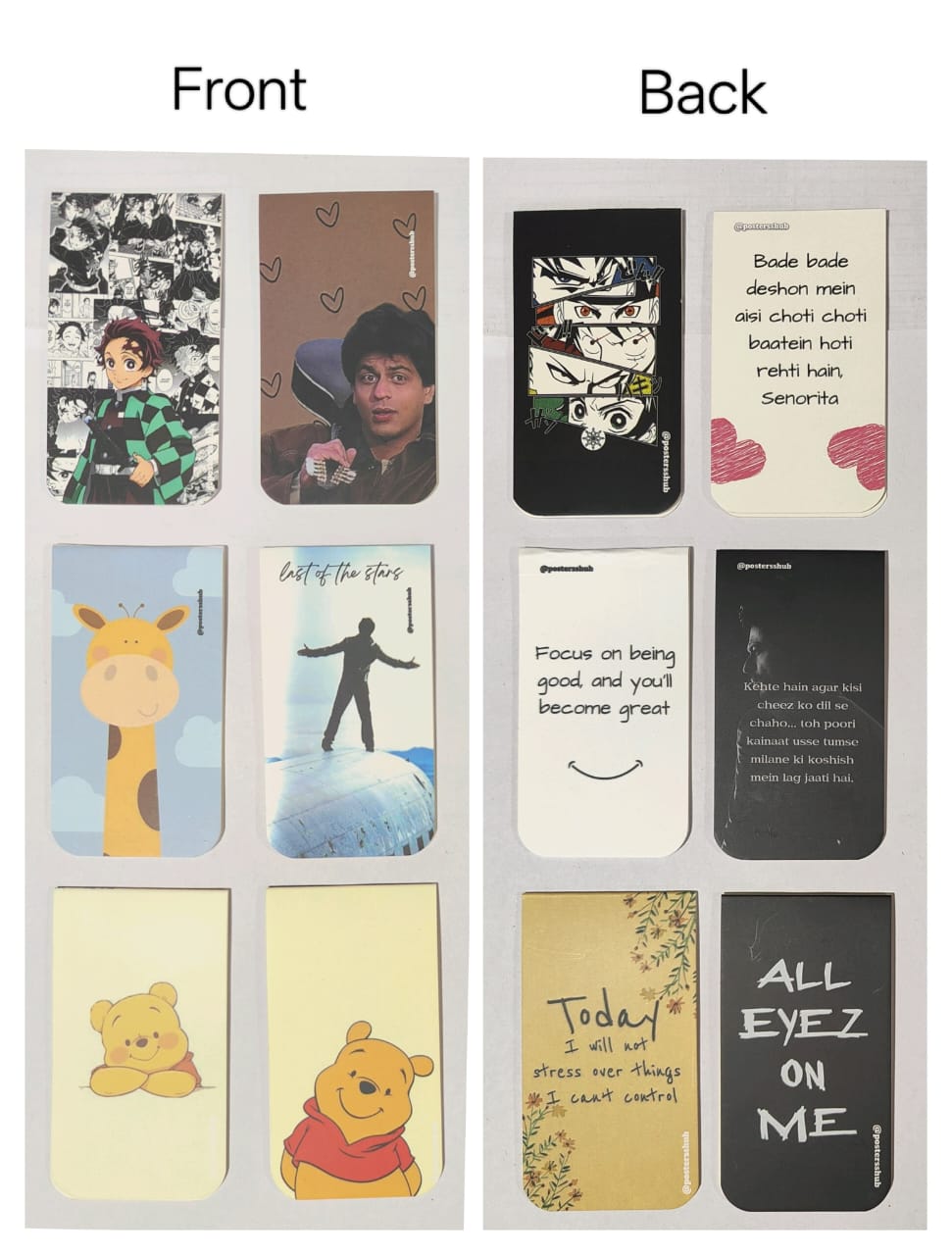 Magnetic Bookmarks (V1) Set of 6