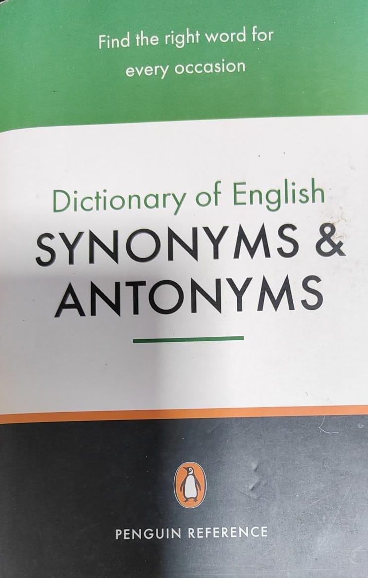 Dictionary Of English Synonyms & Antonyms