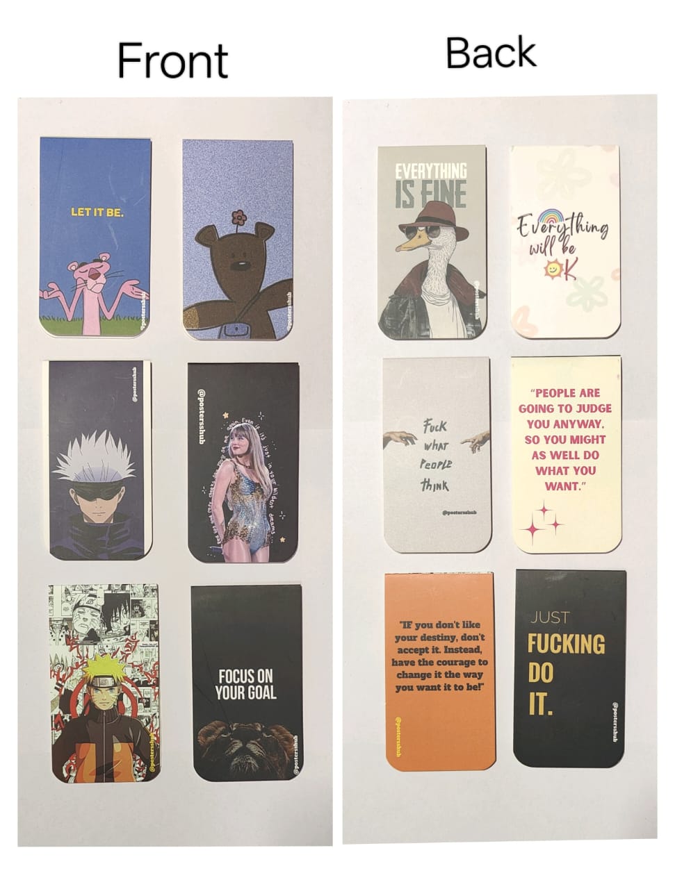 Magnetic Bookmarks (E) Set of 6