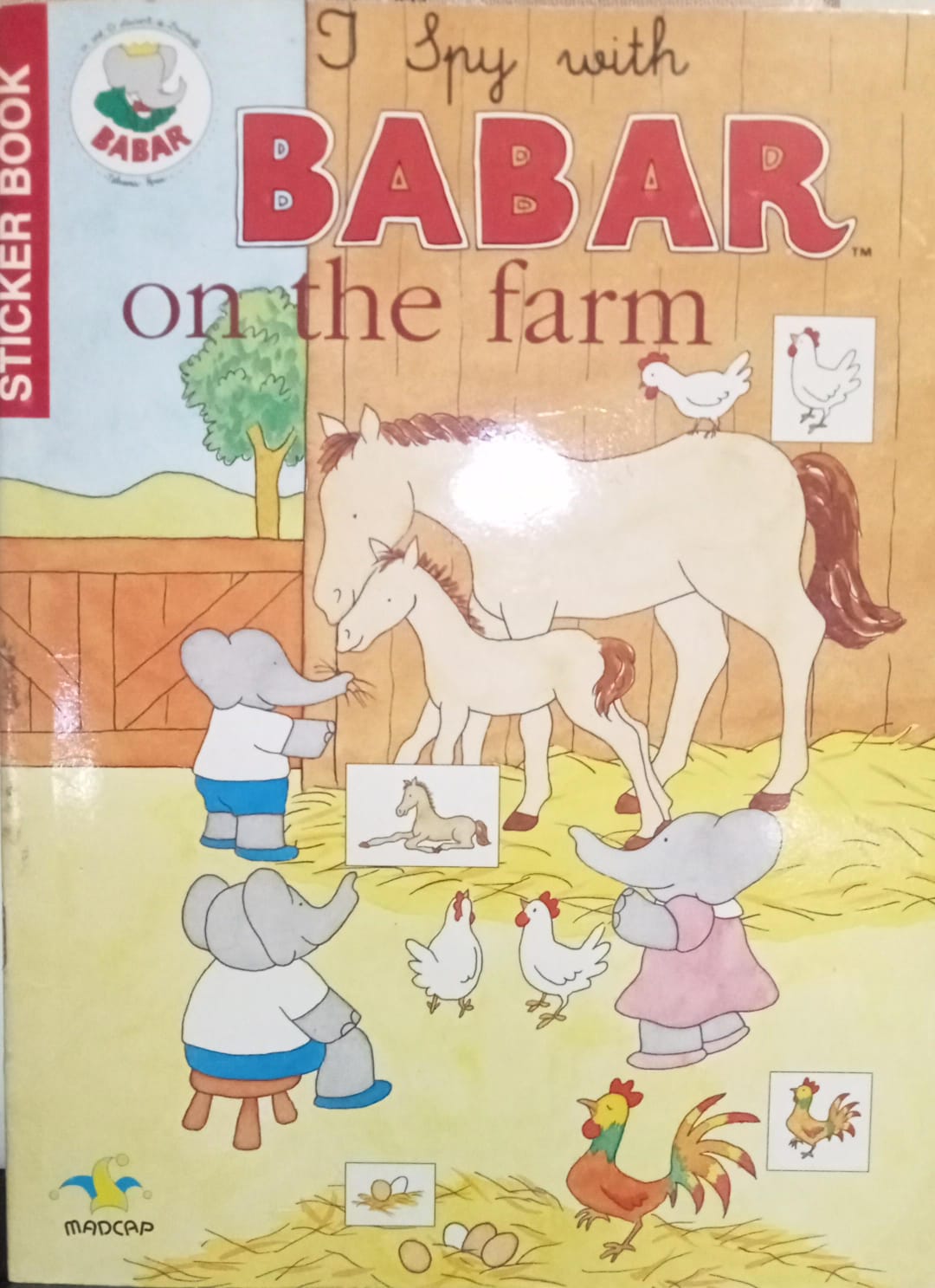 I spy with Babar on the farm (sticker book)