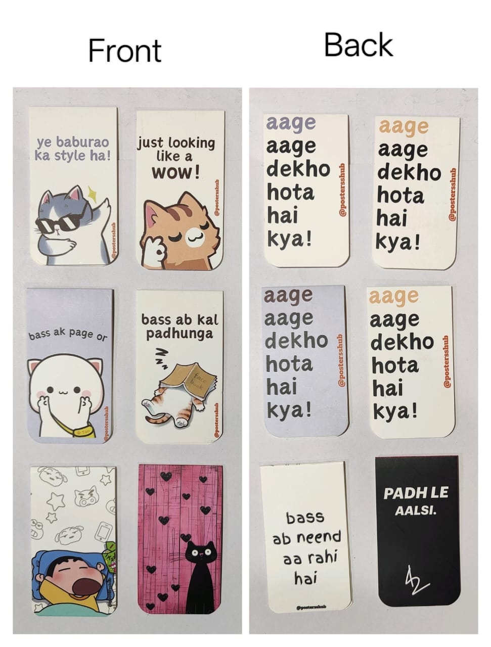 Magnetic Bookmarks (L1) Set of 6
