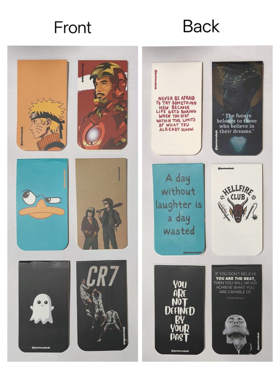 Magnetic Bookmarks (V2) Set of 6