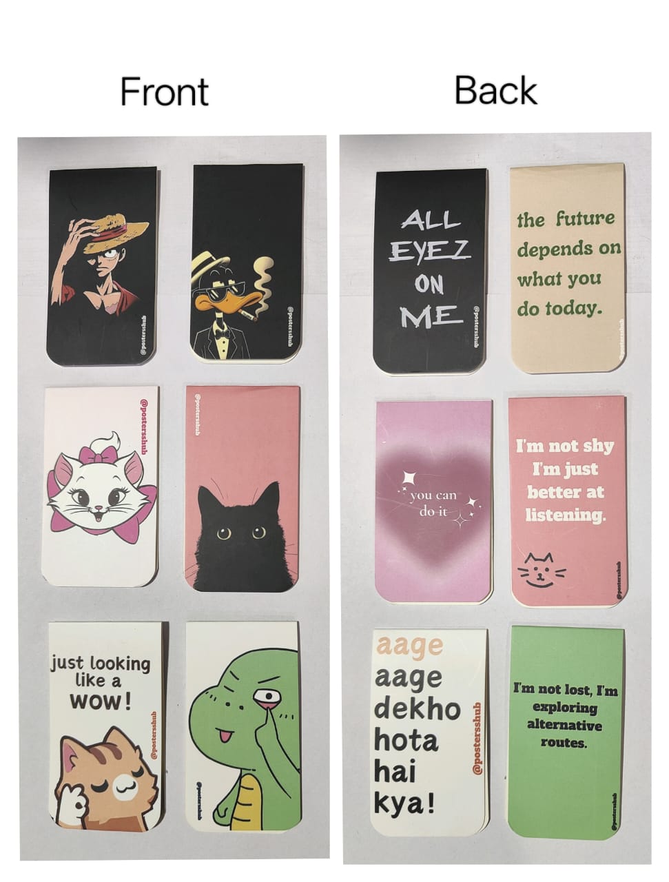 Magnetic Bookmarks (W2) Set of 6