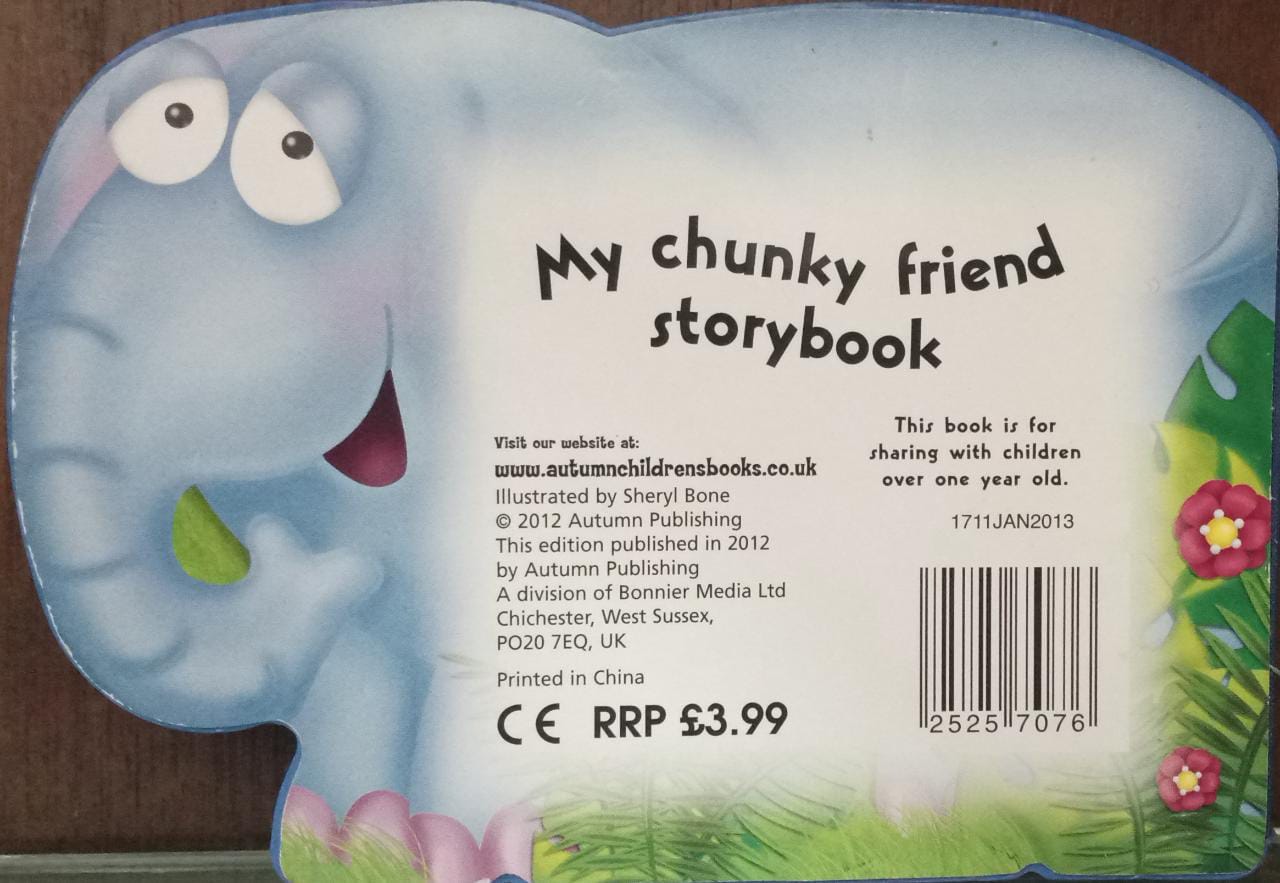 My Chunky Friend Storybook BOARD BOOK