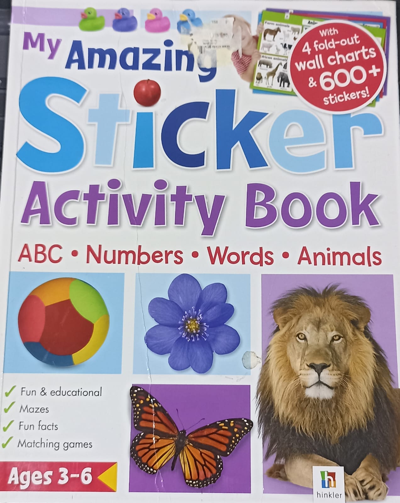 My Amazing Sticker Activity Book: ABC - Numbers - Words - Animals