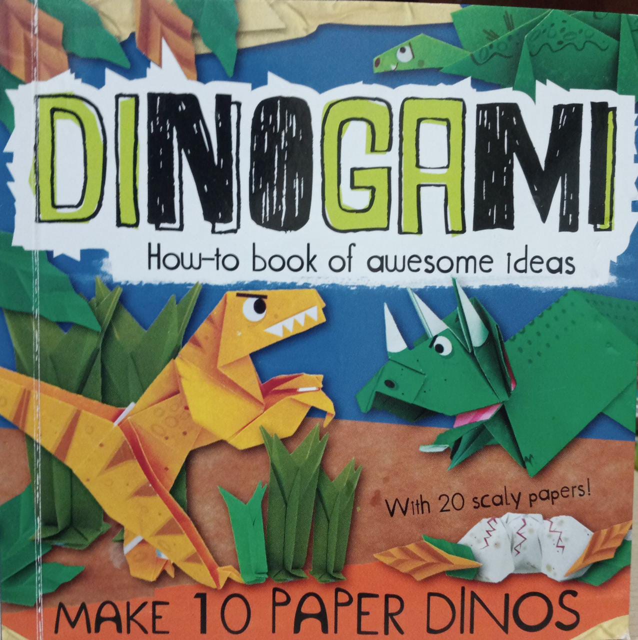 Dinogami How To Book Of Owesome Idea (make 10 paper dinos)