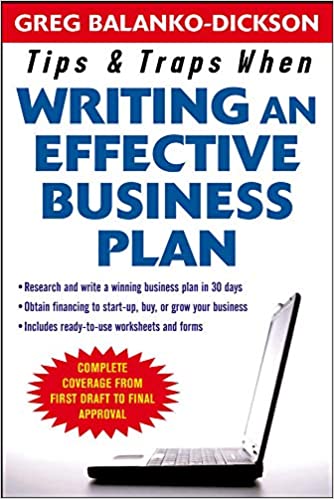 Tips and Traps For Writing an Effective Business Plan (RARE BOOKS)