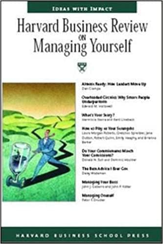 Harvard Business Review on Managing Yourself
