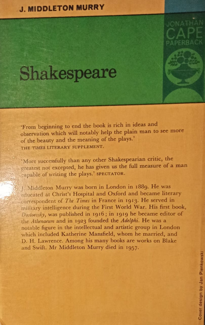 SHAKESPEARE J. Middleton Murry
