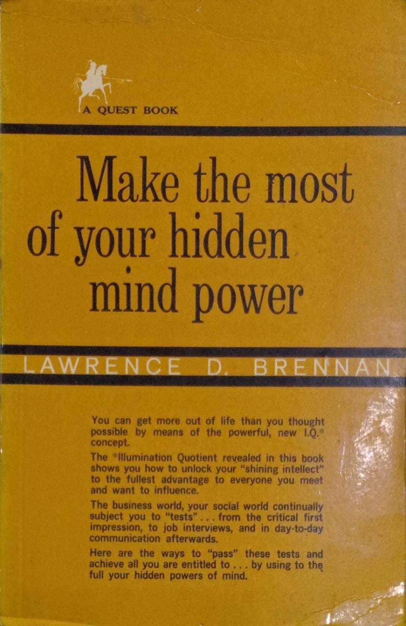Make the most of your hidden mind power (RARE BOOKS)