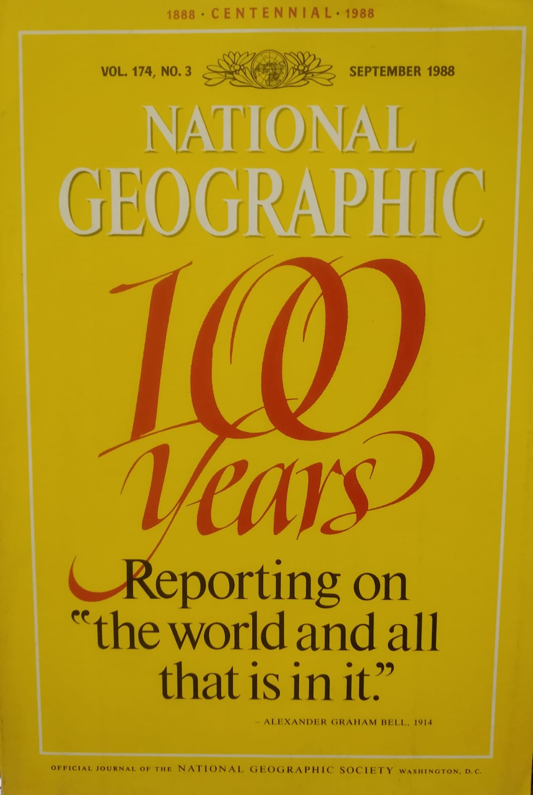 National Geographic Magazine September 1988