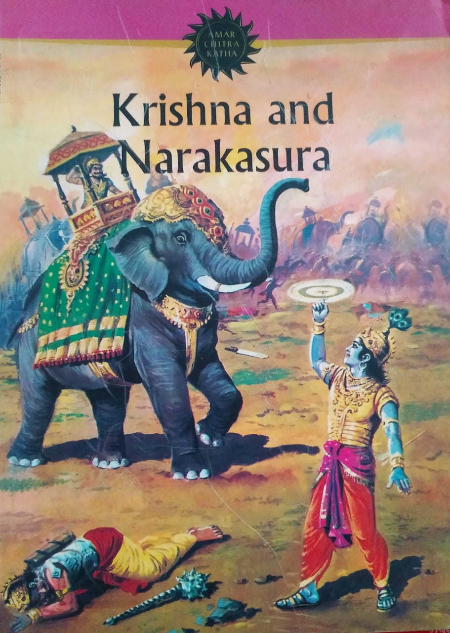 Krishna and Narakasura (Amar Chitra Katha) NO.522