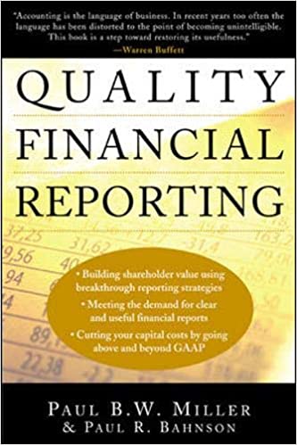 Quality financial reporting {hardcover}