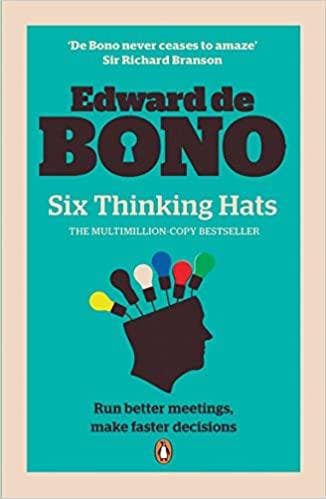 Six thinking hats by Edward de Bono