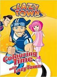 LAZYTOWN A4 STICKER Colouring Time