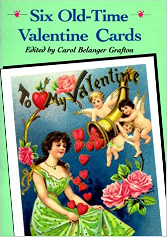 Six Old-Time Valentine Postcards Card