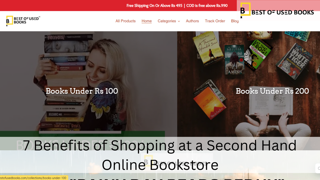 7 Benefits of Shopping at a Second Hand Online Bookstore