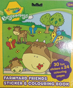 Farmyard friends sticker and colouring book