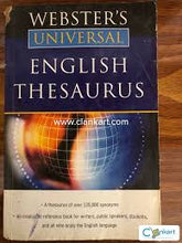 Load image into Gallery viewer, Webster&#39;S Universal English Thesaurus
