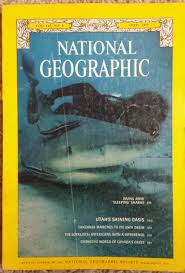 Diving Amid Sleeping Sharks [National Geographic Magazine] vol. 147, no.4 April 1975  [RARE BOOKS]