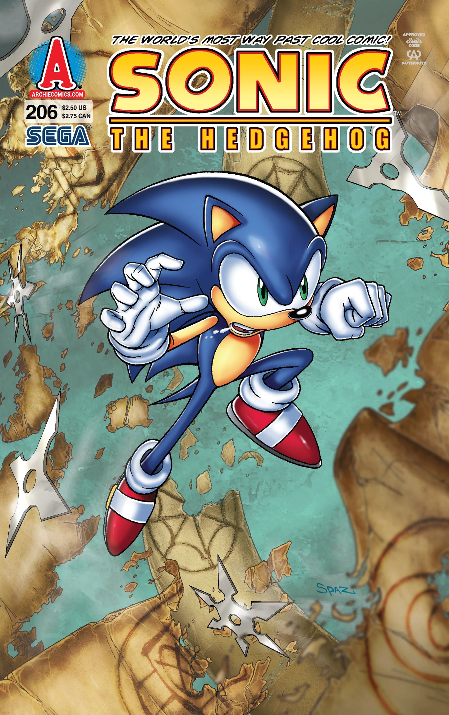 Sonic the Hedgehog #206 [rare books]