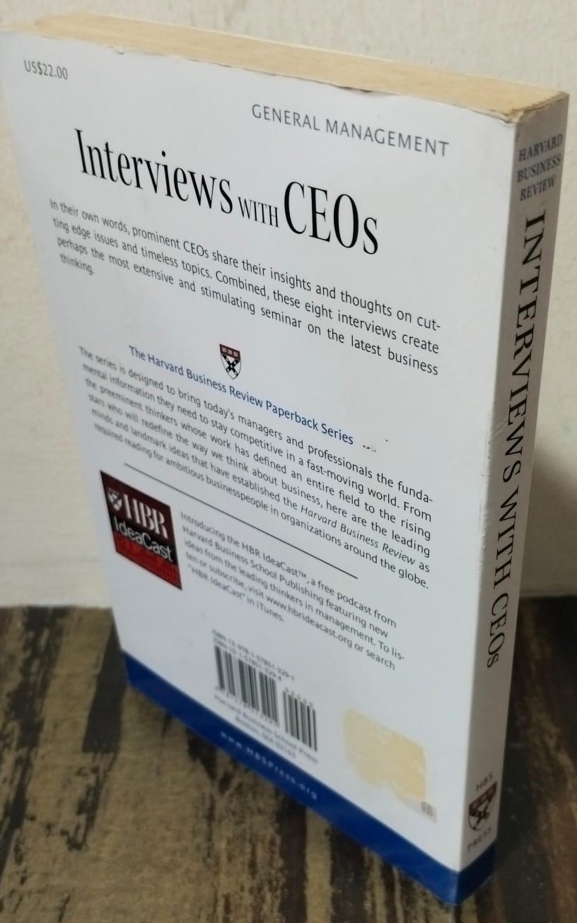 Harvard business review on interviews with ceos [rare books]