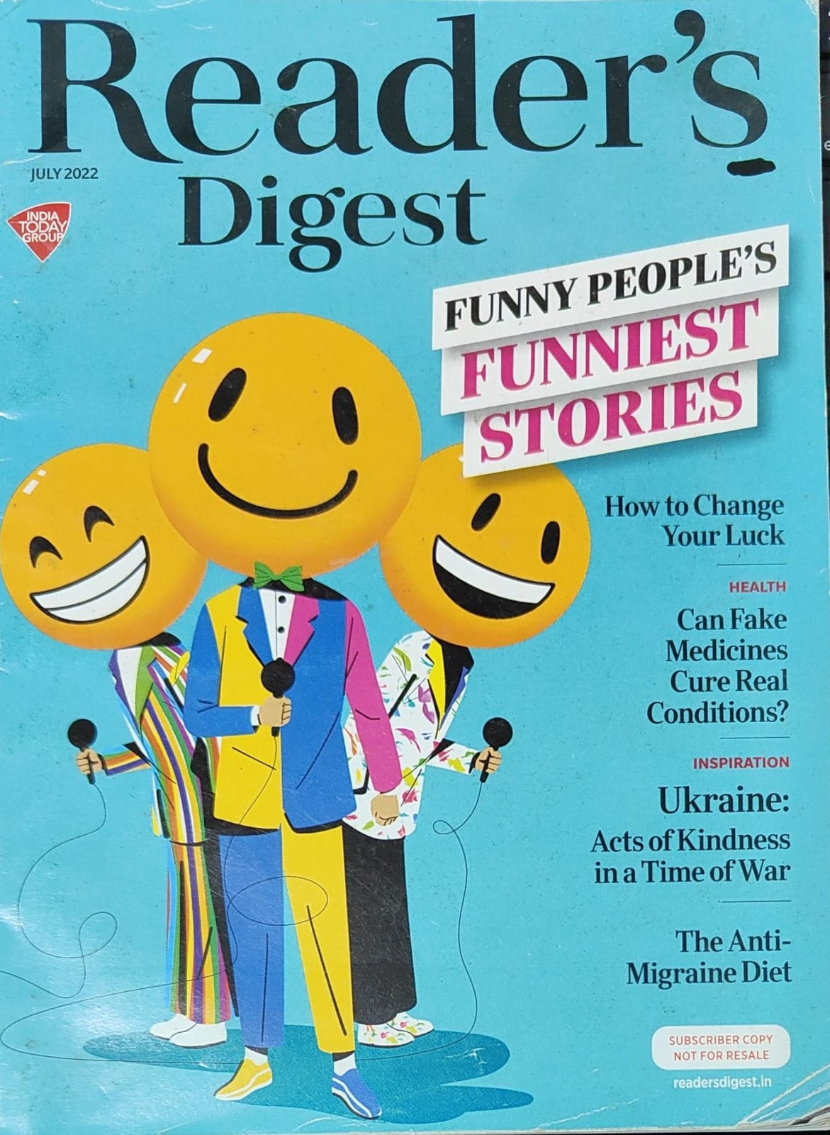 Reader's Digest July 2022 - Funny People's Funniest Stories [rare books]