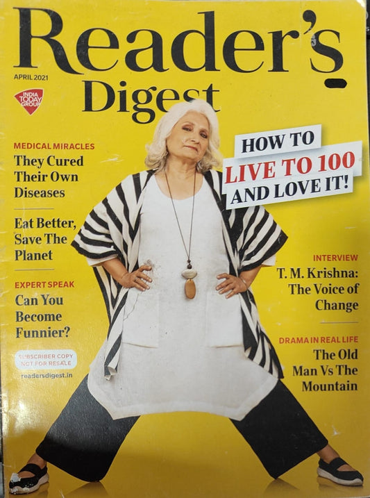 Reader's Digest April 2021 - How To Live To 100 And Love It! [rare books]