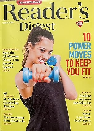 Reader’s Digest. March 2023 - 10 Power Moves To Keep You Fit [rare books]