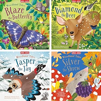 Woodland Tales 4 books set [Premium Book] by Miles Kelly