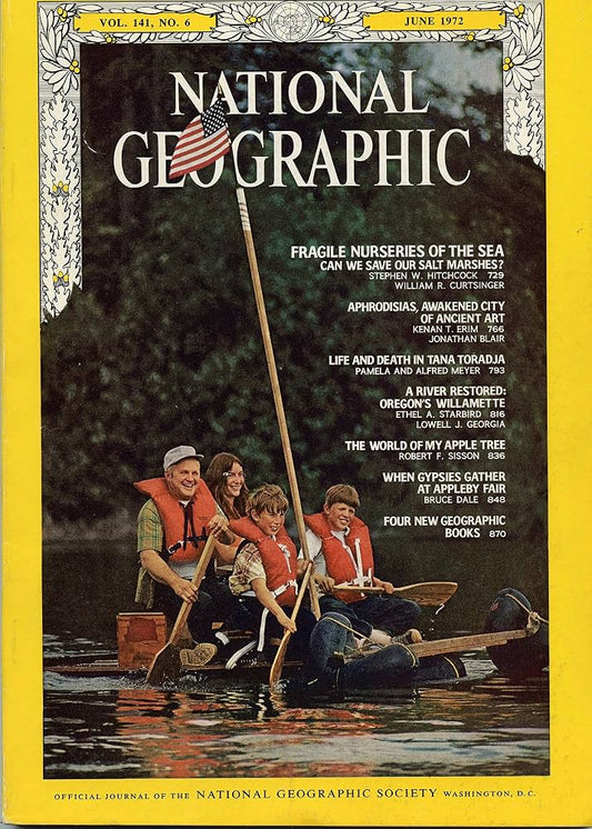 National Geographic Magazine vol.14, no.6 June 1972 [rare book]
