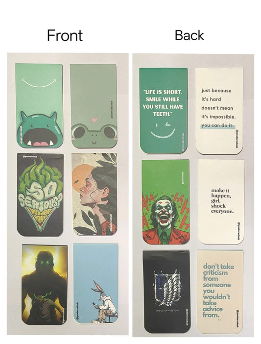 Magnetic Bookmarks (C2) Set of 6