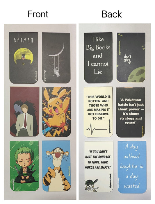 Magnetic Bookmarks (E2) Set of 6