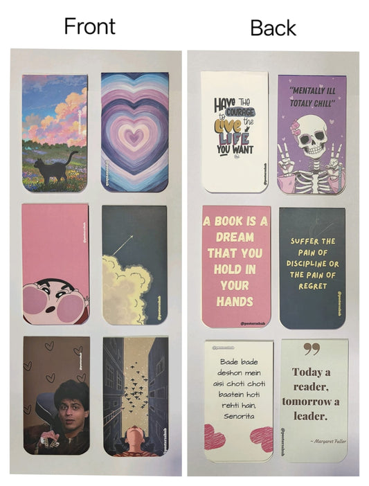 Magnetic Bookmarks (G2) Set of 6