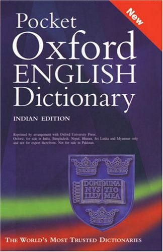 Pocket oxford english dictionary [hardcover]