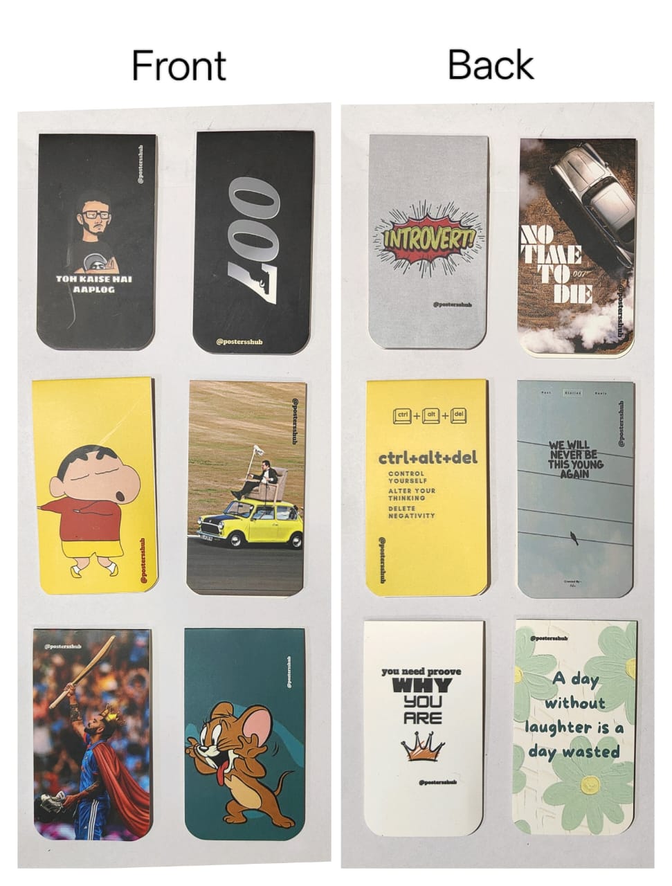 Magnetic Bookmarks (U1) Set of 6