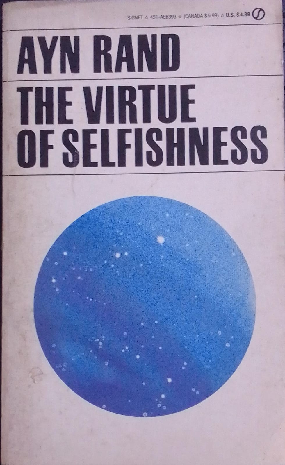 The Virtue of Selfishness (Same Cover) Old Edition [RARE BOOKS]