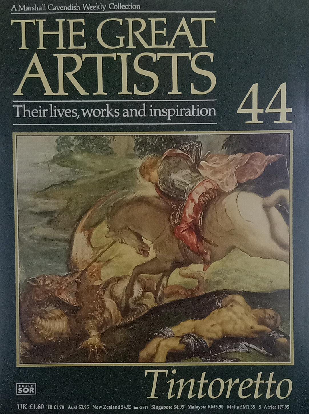 The great artist 44 Tintoretto by Marshall Cavendish [rare book]