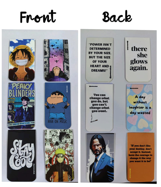Magnetic Bookmarks (A)  Set of 6