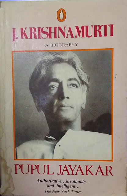 J. Krishnamurti by Pupul Jayakar (rare books)
