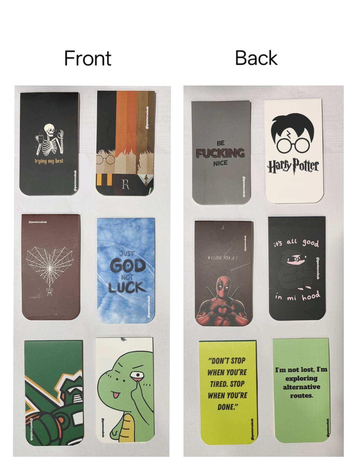 Magnetic Bookmarks (A1) Set of 6