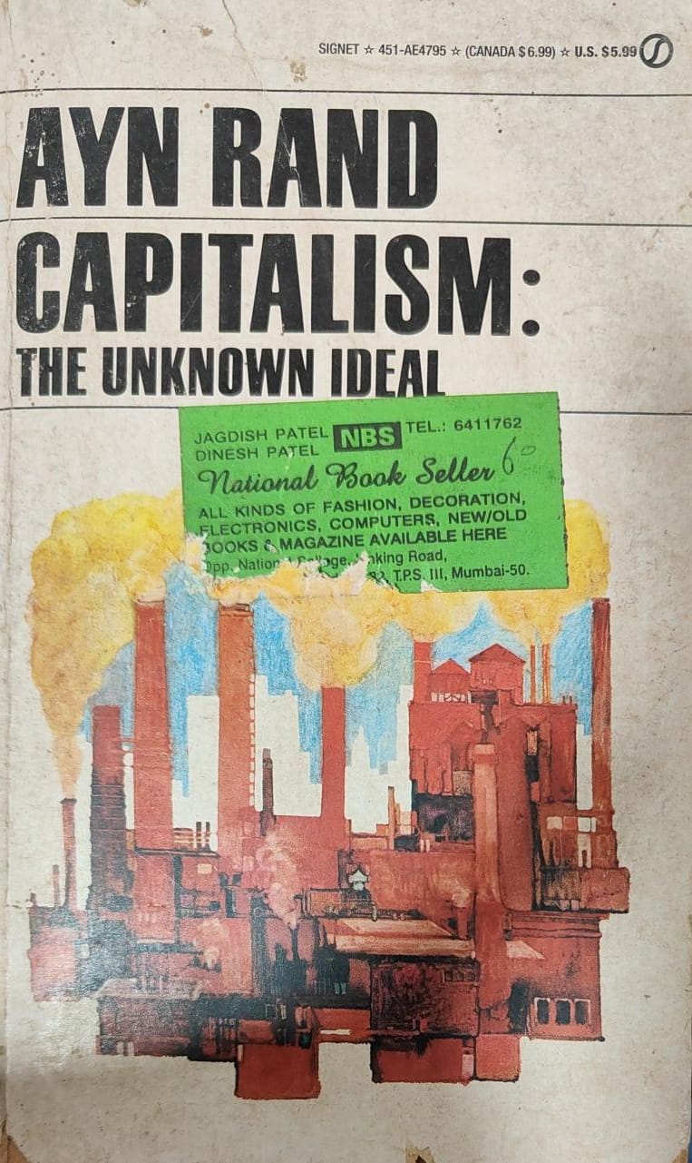 Capitalism: The Unknown Ideal by Ayn Rand [rare books] [same cover]