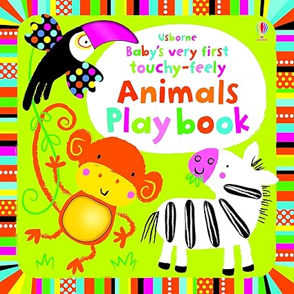 Animals Playbook: Baby's Very First Touchy-Feely  [Board book]